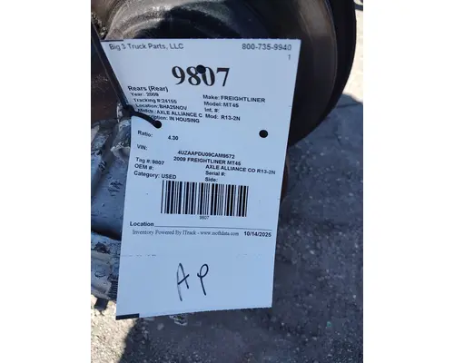 Rears (Rear) AXLE ALLIANCE CO R13-2N Big 3 Truck Parts, LLC