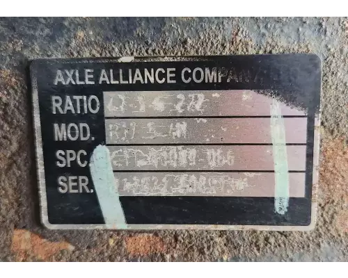 Axle Alliance Other Axle Assembly, Rear (Single or Rear)