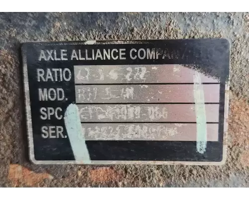 Axle Alliance Other Axle Assembly, Rear (Single or Rear)