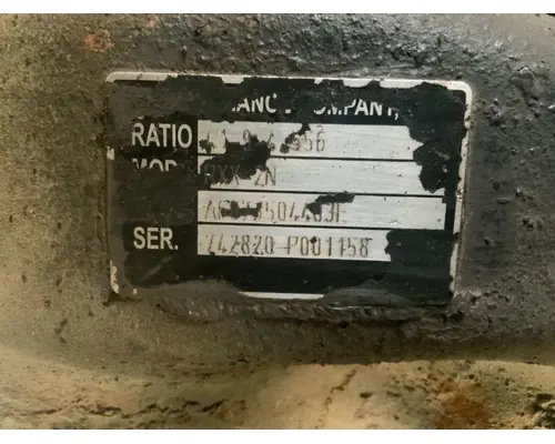 Axle Assembly, Rear (Single Or Rear) Axle Alliance Other Complete Recycling Group LLC