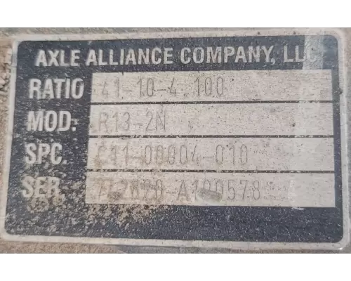 Axle Alliance R13-2N Rears (Rear)