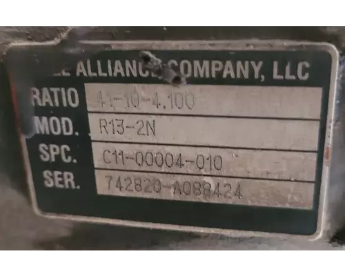 Axle Alliance R13-2N Rears (Rear)