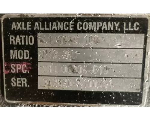 Axle Alliance R13-2N Rears (Rear)