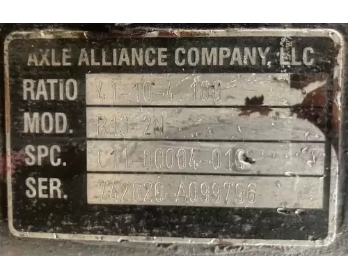 Axle Alliance R13-2N Rears (Rear)