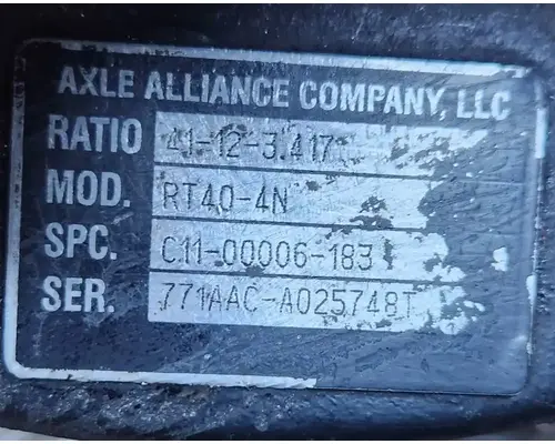 Axle Alliance RT40-4N Axle Housing (Rear)