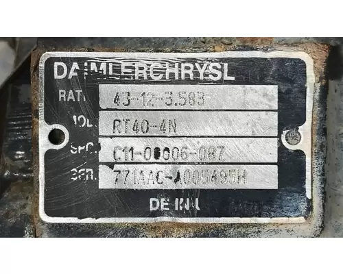 Axle Alliance RT40-4N Cutoff Tandem Axle