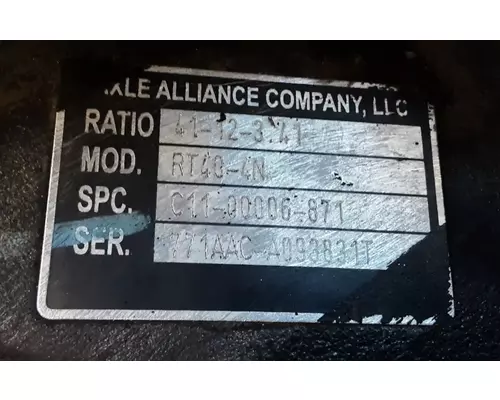 Axle Alliance RT40-4N Cutoff Tandem Axle