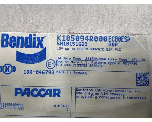 BENDIX 579 Anti Lock Brake Parts