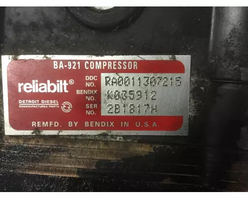 BENDIX BA-921 AIR COMPRESSOR