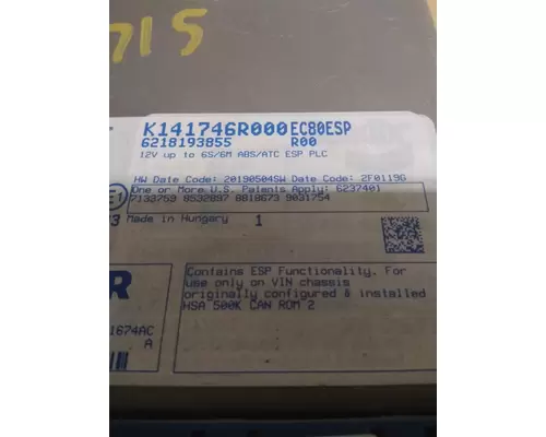 BENDIX EC80 BRAKE CONTROL MODULE (ABS)