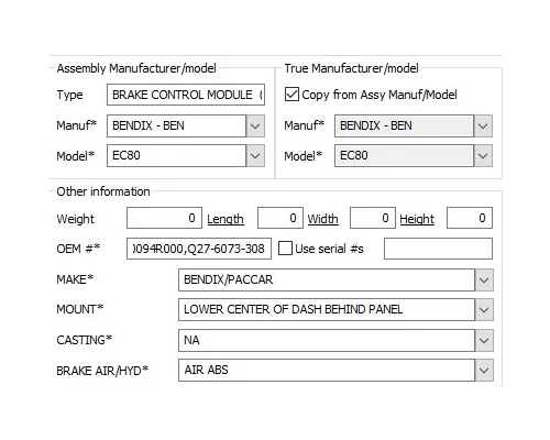 BENDIX EC80 BRAKE CONTROL MODULE (ABS)