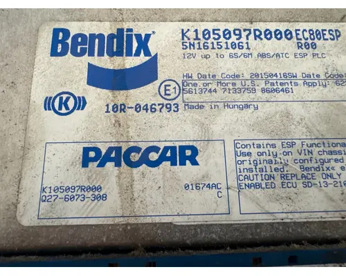 BENDIX K105097R000 ECM (Brake & ABS)