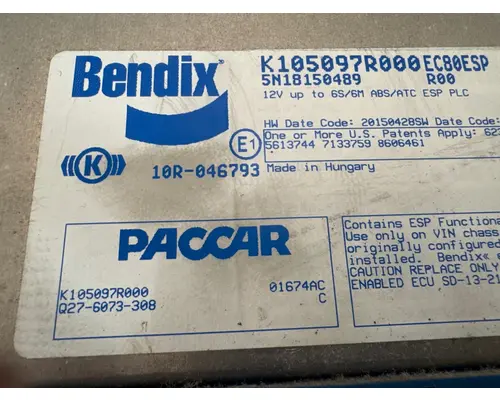 BENDIX K105097R000 ECM (Brake & ABS)