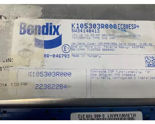 BENDIX K105303R000 ECM (Brake & ABS)