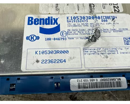 BENDIX K105303R000 ECM (Brake & ABS)