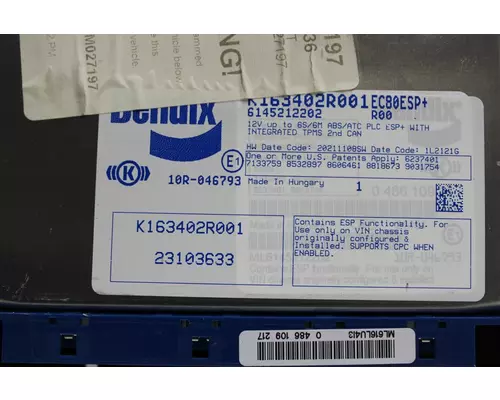 BENDIX K163402R001 Anti-lock Brake Pts