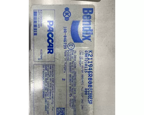 BENDIX T680 Anti Lock Brake Parts