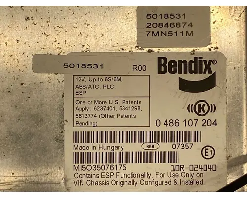 BENDIX VNL Anti Lock Brake Parts