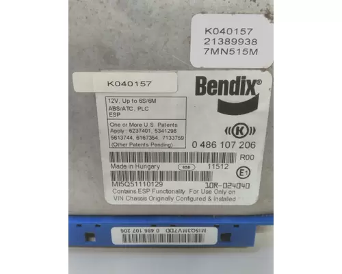 BENDIX VNL BRAKE CONTROL MODULE (ABS)