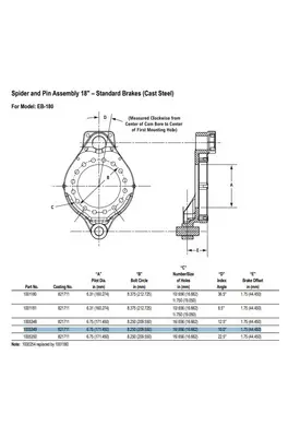 BENDIX  BRAKE SPIDER