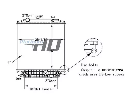 BLUE BIRD BB CONVENTIONAL RADIATOR ASSEMBLY