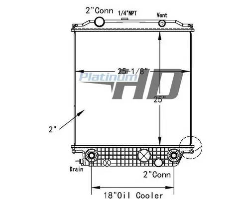 BLUE BIRD Q-BUS RADIATOR ASSEMBLY