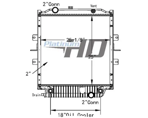 BLUE BIRD Q-BUS RADIATOR ASSEMBLY