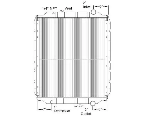 BLUE BIRD TC2000 RADIATOR ASSEMBLY