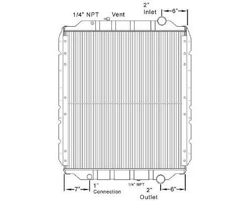 BLUE BIRD TC2000 RADIATOR ASSEMBLY