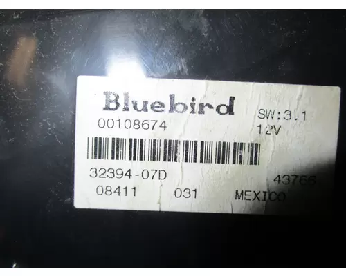 BLUE BIRD VISION GAUGE CLUSTER