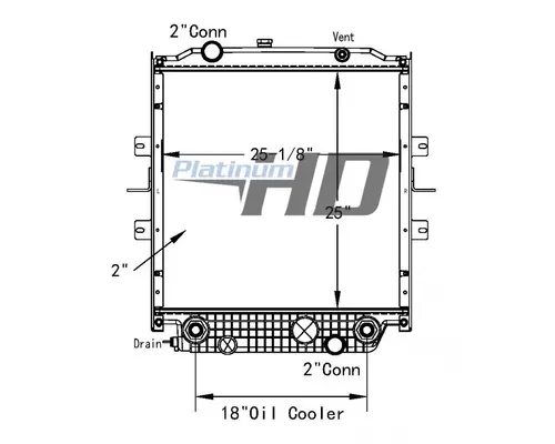 BLUE BIRD VISION RADIATOR ASSEMBLY