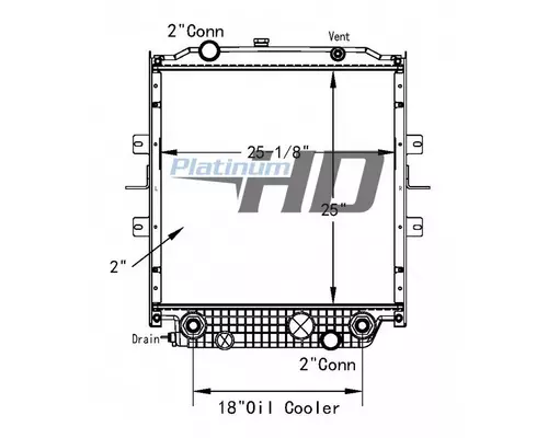 BLUE BIRD VISION RADIATOR ASSEMBLY