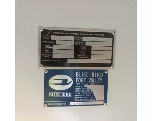 BLUE BIRD Vision Door Assembly, Rear or Back