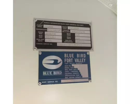 BLUE BIRD Vision Door Assembly, Rear or Back