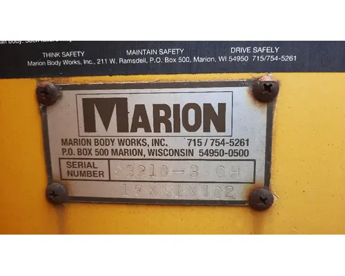 BOX VAN MARION TRUCK BODIES, BOX VANFLATBEDUTILITY