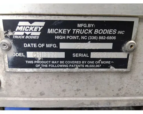 BOX VAN MICKEY TRUCK BODIES, BOX VANFLATBEDUTILITY