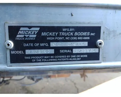 BOX VAN MICKEY TRUCK BODIES, BOX VANFLATBEDUTILITY