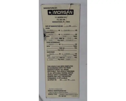 BOX VAN MORGAN TRUCK BODIES, BOX VANFLATBEDUTILITY