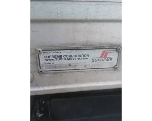 BOX VAN SUPREME CORP TRUCK BODIES, BOX VANFLATBEDUTILITY