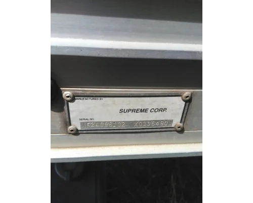 BOX VAN SUPREME CORP TRUCK BODIES, BOX VANFLATBEDUTILITY