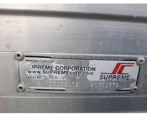 BOX VAN SUPREME CORP TRUCK BODIES, BOX VANFLATBEDUTILITY