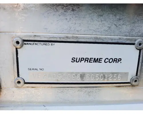 BOX VAN SUPREME CORP TRUCK BODIES, BOX VANFLATBEDUTILITY