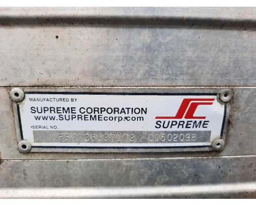 BOX VAN SUPREME CORP TRUCK BODIES, BOX VANFLATBEDUTILITY