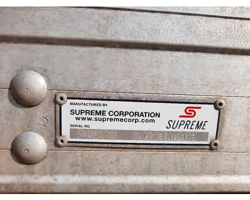 BOX VAN SUPREME CORP TRUCK BODIES, BOX VANFLATBEDUTILITY
