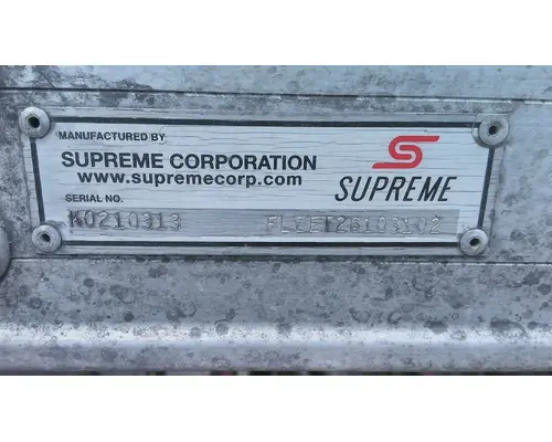 BOX VAN SUPREME CORP TRUCK BODIES, BOX VANFLATBEDUTILITY