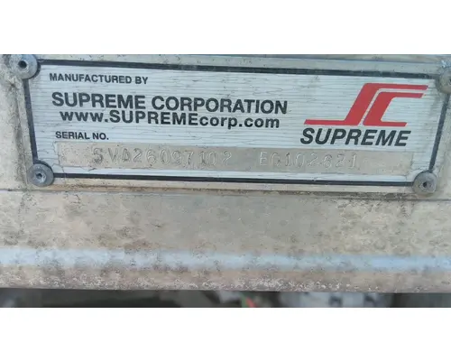 BOX VAN SUPREME CORP TRUCK BODIES, BOX VANFLATBEDUTILITY