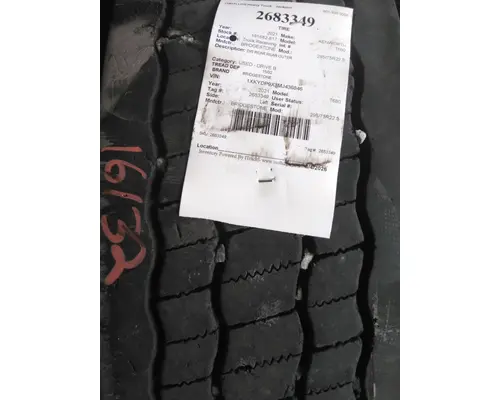 BRIDGESTONE 295/75R22.5 TIRE