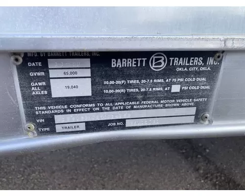 Barrett PDD-53-2 Trailer