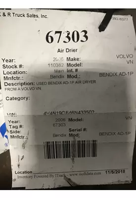 Bendix BENDIX AD-1P Air Dryers