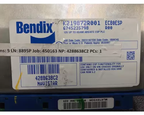 Bendix BRAKE CONTROL MODULE Brake Control Module (ABS)